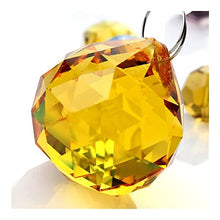 JUIYU Garden Suncatchers 102pcs/lot Crystal Chandelier ball-30mm Chandelier Crystal Ball Golden Color Crystal Curtain Pendant of Crystal Chandelier Ball Handmade Pendant Necklaces