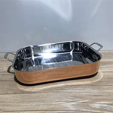 Rose gold copper pallet chef stainless steel baking plate decorative rrnaments pot BBQ tray