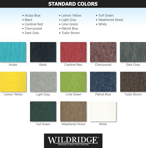 Wildridge Heritage Garden Bench Outdoor Weather Resistant Poly Lumber Lime Green