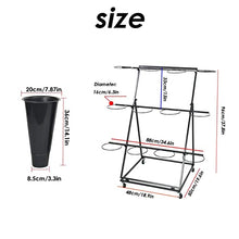 RWGOVLU Flower Stands For Indoor Plants Flower Rack Display Stand Plant Shelf With Wheels For Fresh Flower Sho