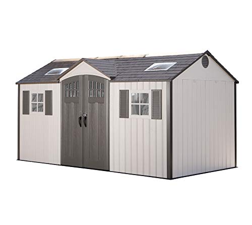 Lifetime 60138 Outdoor Storage Shed, Desert Sand, 15 x 8 Feet