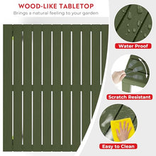 Costaelm Kitchen & Dining Room Sets, 5 piece Dining Table Set, Breakfast Coffee Bar Table and Chairs of 4, Stackable Dining Side Chair, Patio Bistro Deck Furniture, Olive Green