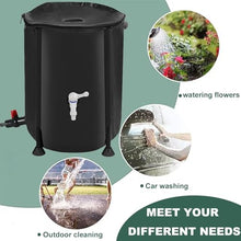 LumaGrove Rainwater Tank with Stand & Tap–Efficient Rainwater Harvesting System for Garden Includes Zippered Cover Blue Water Barrels & Complete Kit(100 X 98 Cm/750 L,Noir)