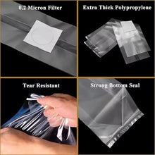 DYKWSWYX 50/100PCS Mushroom Grow Bags High Temperature PP Polypropylene 0.2μm Filter Breathable Garden Cultivation Bags(100PCS,390x800x0.06mm)