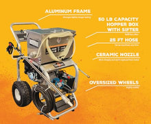 Typhoon Sandblaster + Pressure Washer Combo I Dustless, Water Based, Portable Sandblasting I Remove Rust, Paint, Graffiti, Oil I 4000 PSI I Abrasive, Media, Sand Blaster I Patented