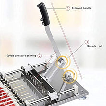 10 Holes Manual BBQ Skewer Maker, Commercial Quick Wear Stainless Steel Mutton Kebab Machine, BBQ Making, Easy Barbecue Skewers Maker, Manual BBQ Threading Machine