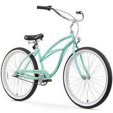Firmstrong Urban Women's Beach Cruiser Bike Mint Green w/ Black Seat/Grips
