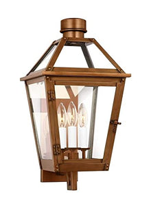 Generation Lighting-Hyannis-3 Light Medium Outdoor Wall Lantern-20.25 Inch Tall and 10.5 Inch Wide-Natural Copper Finish