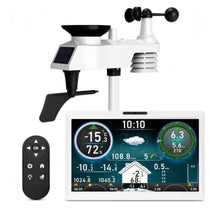 Rain Gauge Outdoor, 10.1 Inch TFT WiFi Weather Station WS1006-white