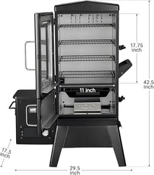 Vertical Pellet Smoker Grill with Digital Temperature Control, 4-Rack Electric BBQ Smoker with Meat Probe & Cover, 616 Sq.In Outdoor Pellet Grill for Smoking Brisket, Ribs, Chicken & Sausage