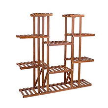 RWGOVLU Plant Stand Multi-Tier Plant Stand, 46in Height Wood Flower Rack Holder 16 Potted Display Storage Shelves Indoor Outdoor for Patio Gard Flower Stand