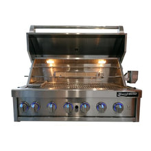 Grand Turbo 40-inch 6-Burner Built-in BBQ Gas Grill - Propane