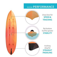 Lifetime Spitfire 12 Tandem Sit-on Kayak with 2 Paddles Orange