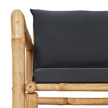 vidaXL 4 Piece Patio Lounge Set with Cushions Bamboo