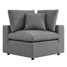 Modway Commix 6-Piece Outdoor Patio Sectional Sofa, Charcoal