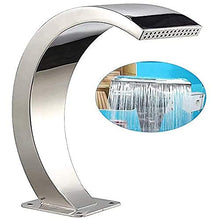Stainless Steel Waterfall Fountain, Outdoor Pool Fountain, for Garden Fish Ponds, Swimming Pool
