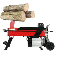 Electric Log Splitter, Hydraulic Wood Splitting Machine for Small to Medium Wood Burners, Efficient Firewood Splitting with Foot Switch and Cross Head