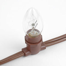 Novelty Lights 330 Feet Heavy Duty Light String, Brown Wire Bistro Lights