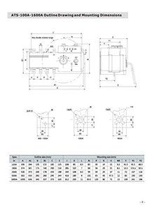 4PRO ATS-125A-4P-iRC Automatic Transfer Switch, 125A, 120/208V, 50Hz, 60Hz