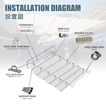 HBOOMOEM Wave Canopy Awning，Sliding Wave Shade，U Shape Wave Sail，Waterproof Retractable Cover，Retractable Waterproof Shade Sail，For Use In Gardens, Pavilions, Terraces, Gazebos, Etc.(W:2.5m/8.2ft*L:14
