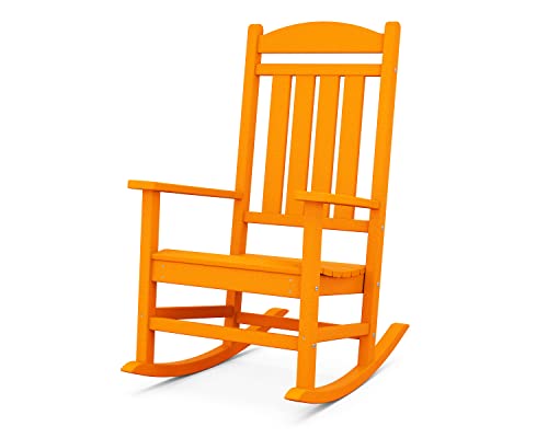 POLYWOOD Presidential Rocking Chair in Tangerine