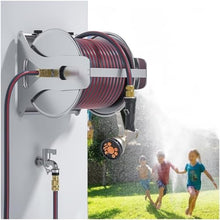 Wall Mount Garden Hose Reel Heavy Duty Hose Reels Cart Water Hose Storage for Outside, Outdoor Hose Reel, Water Hose Holders Outside, Hose Reel Box, Garden Hose Cart Hose Caddy for Outside(Size:164ft/