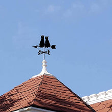Weathervane Art Decor Stainless Steel Durable Weather Vane Wind Vane Measuring Tools Weathercock Wind Direction Indicator for Garden Patio Yard Ornament Decoration (Elves)