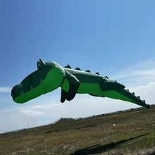 TiffySkyKite 33 Ft 3D Crocodile Shape Inflatable Kite Green