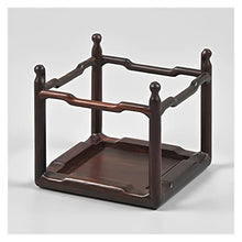 YYBOES Potted Plant Standing Supports Wooden Display Stands 12×12×11CM Practical Teapot Vase Bonsai Base for Home Office Flowerpot Decoration Plant Container Base