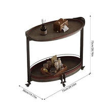 CHmrfvqtus Couch Side Table Living Room Trolley Movable Sofa Side Table Light Luxury Creative Art Bedroom Bedside