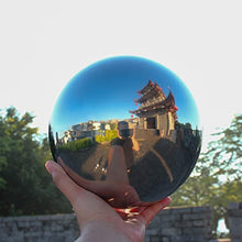 LXLIGHTS RT-OSXE Reflective Garden Gazing Balls, 10pcs 1.5mm Thick Stainless Steel Seamless Hollow Polished Sphere, Outdoor Indoor Christmas Mirror Reflection Garden Decoration Globe, 14 Sizes