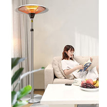 Electric Infrared Patio Heater, Freestanding Adjustable Outdoor Heater, 3 Heat settings, for Indoor/Outdoor, Garage and Backyard
