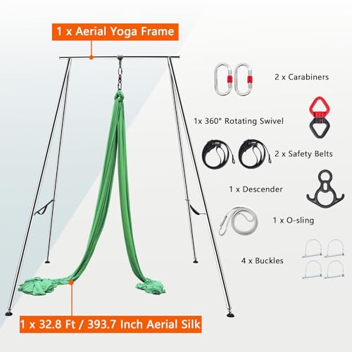 Ajikgn Yoga Stand Inversion Swing Frame Green