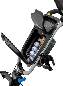 Axglo V3 Golf Push Cart Golf Trolley 3 Wheels Swivel Front Wheel Hand Brake Lightweight Black/Grey