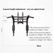 ZHWBAO Home Double Pole Sandbag Shelf Gym Pull-up Adjustable Exercise Equipment Pull-up Bar Black