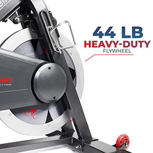 Sunny Health & Fitness Premium Indoor Cycling Smart Stationary Bike Grey