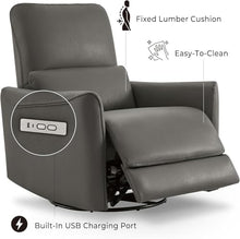 270° Swivel Power Recliner Chair for Elderly, Oversized Electric Recliner with USB Charging Ports, Heavy Duty Comfort Overstuffed Living Room Sofa for Adults