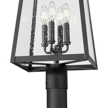 Z-Lite 5015PHBR-5009P96 Rainer 4 Light 119" Tall Post Light - Black