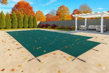 WaterWarden Inground Pool Safety Cover 20’ x 40’ with Center End Step, 15-Year Warranty, UL Classified to ASTM F1346, Triple Stitched for MAX Strength, Abrasion Resistant, Hardware Included Green Mesh