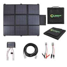 LensunSolar 200W 12V Portable Solar Panel Blanket with Anderson Connectors for Solar Generator Power Station, Lightweight, with 20A MPPT Charger Controller