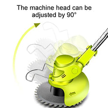 Cordless Lawn Mower, Rotatable Head Adjustable Telescopic Walk-Behind Lawn Mower 48V/21000mA Battery Rechargeable Lawn Mower Suitable for Lawn Garden