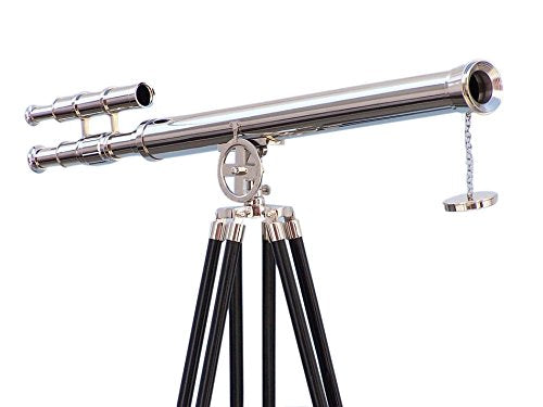 Handcrafted Model Ships Floor Standing Chrome Griffith Astro Telescope 64