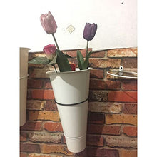 HYUIO Wrought Iron Florist Shelf，Large Plant Stand Display Stand，Flower Shelf Flower Shop Flower Bucket Accessories Flower Bucket(Bianco,5pack)
