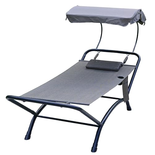 212 Main Deluxe 4 Point Lounger with Canopy Multicoloured