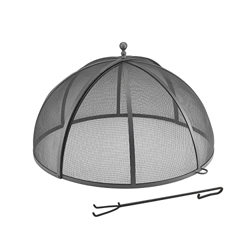Good Directions 40" Fire Pit Spark Screen with Lifter Tool, Heavy Duty, Hinged for Easy Access