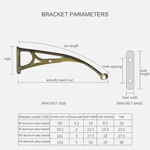 Door Awnings Exterior, Awning for Door Entrance, Patio Awnings with Aluminum Bracket, Polycarbonate Cover, Window Awnings UV Rain Snow Protection, for Porch/Patio/Deck-Brown-120x360cm/47 x142