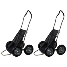 Hawk Crawler 500 lb Foldable Multi-Use Deer Recovery Cart, 4 Wheels, 2-Pack
