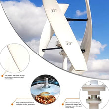 Wind Turbine Generator Kit, 5000W Magnetic Levitation Upright Wind Turbine 12V 24V 48V-220V with Waterproof Charge Controller Electricity Producer Equipment for Home RV Roof,12V