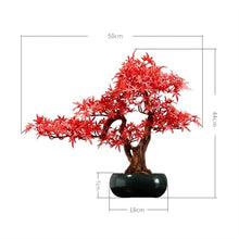 YXIANG56Q Fake Plants High-grade Hotel Desktop Landscaping Artificial Potted Plants Simulation Tree Bonsai Ornaments Desktop Decorations Bonsai Tree, yuqing2022