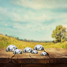 RT-OSXE Reflective Garden Gazing Balls, 10pcs Hollow Polished Mirror Reflection Hemisphere, Shiny Pond Floating Sphere for Outdoor Indoor Garden Decoration (Color : Silver, Size : 400mm/15.7in)